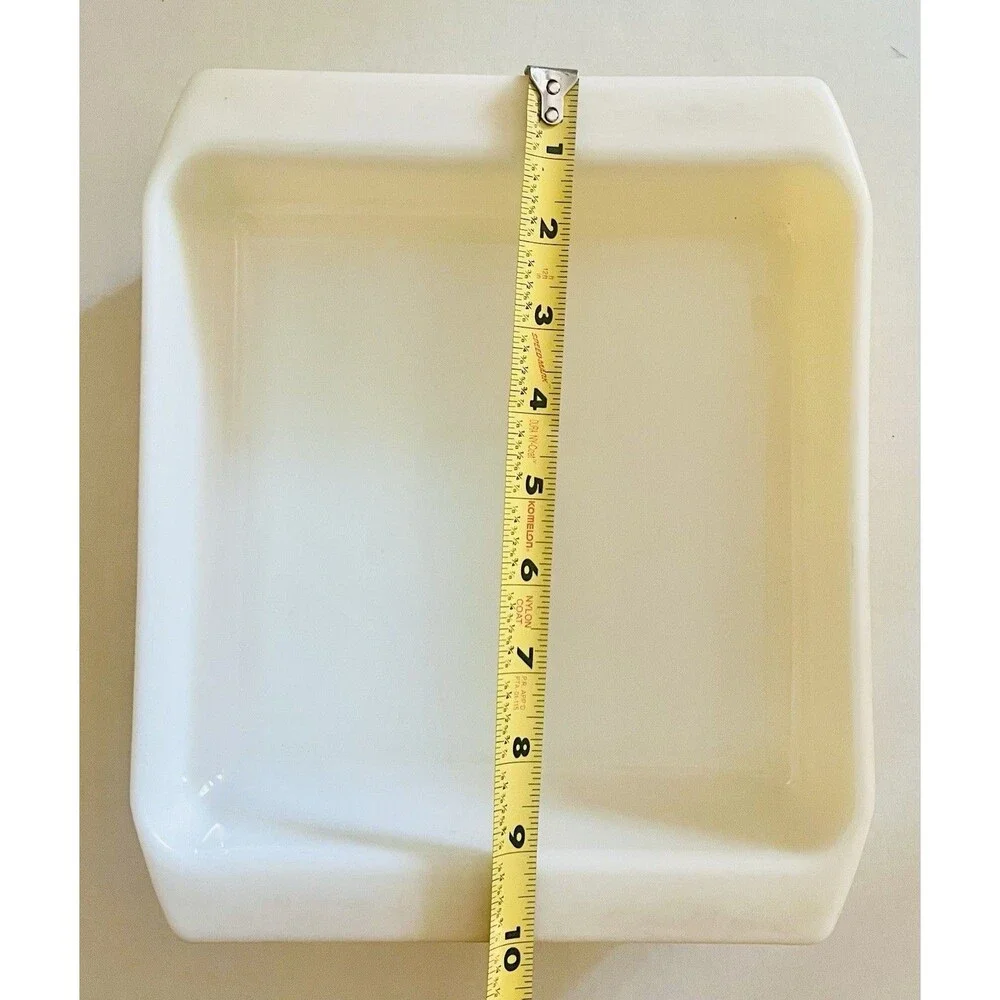Vintage Pyrex 922 Square Cake Brownie Pan Yellow 8x8x2